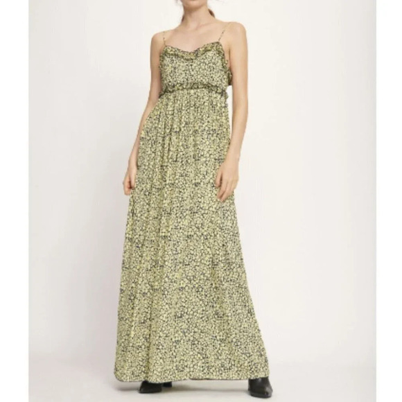 Samsoe  Samsoe Yellow Buttercup Way L Maxi Dress Sz S - Picture 1 of 11